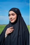 Telekung Tyara Hilal Black